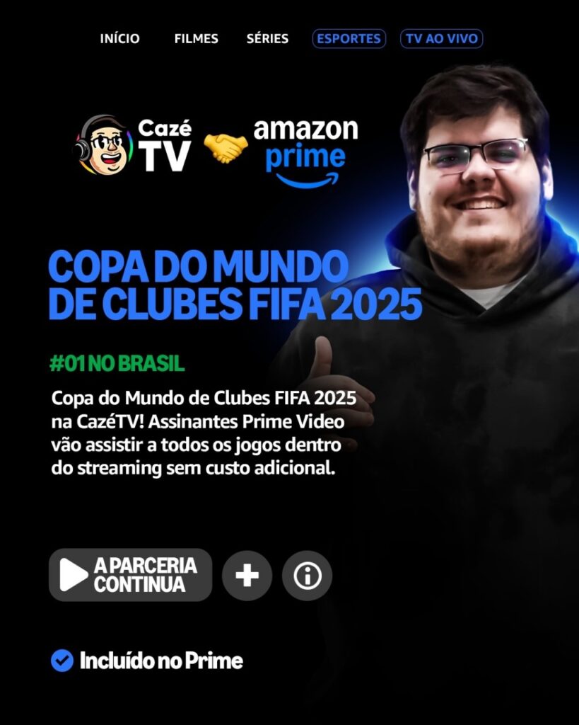 Chelsea x PSG: final do Mundial de Clubes será transmitida ao vivo via CazéTV no Prime Video