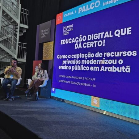 Santa Catarina se destaca em letramento digital com projeto de Arabutã apresentado no Summit Cidades 2025