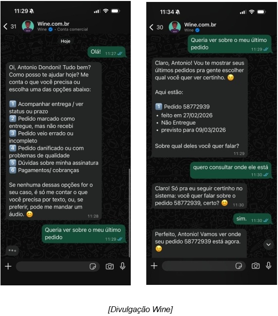 Wine transforma atendimento ao cliente com IA conversacional no WhatsApp